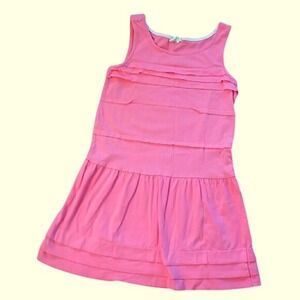 Crazy 8 Girls Pink‎ Ruffle Layered Dress Size 7-8